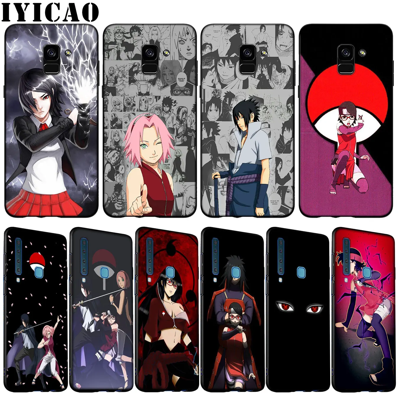 sarada uchiha Naruto Soft Silicone Case for Samsung Galaxy A6 A7 A8 A9 2018 A3 A5 2016 2017 Note 9 8 10 Plus |