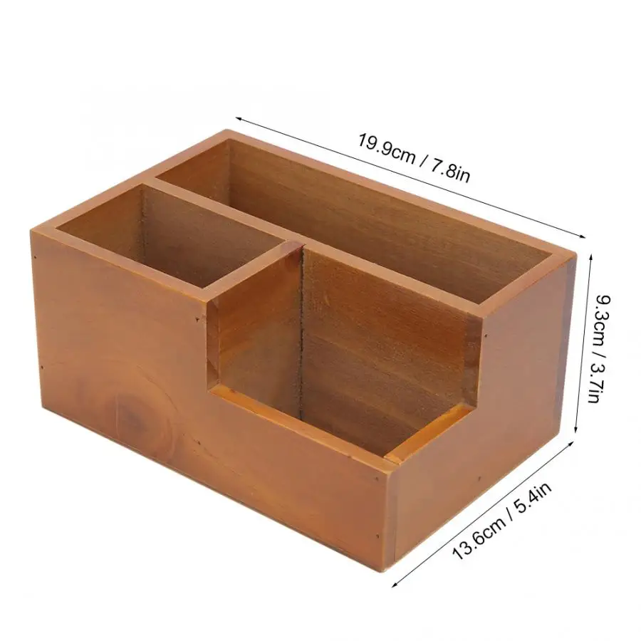 Plant Pot Home Office Desktop Wooden Three Grids Succulent Flower Storage Box Decoration | Дом и сад