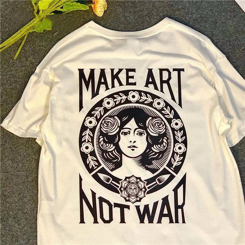 

Ретро-футболка в стиле Харадзюку, свободная футболка оверсайз в стиле Ins, нишевая Готическая футболка в гонконгском стиле с коротким рукаво...