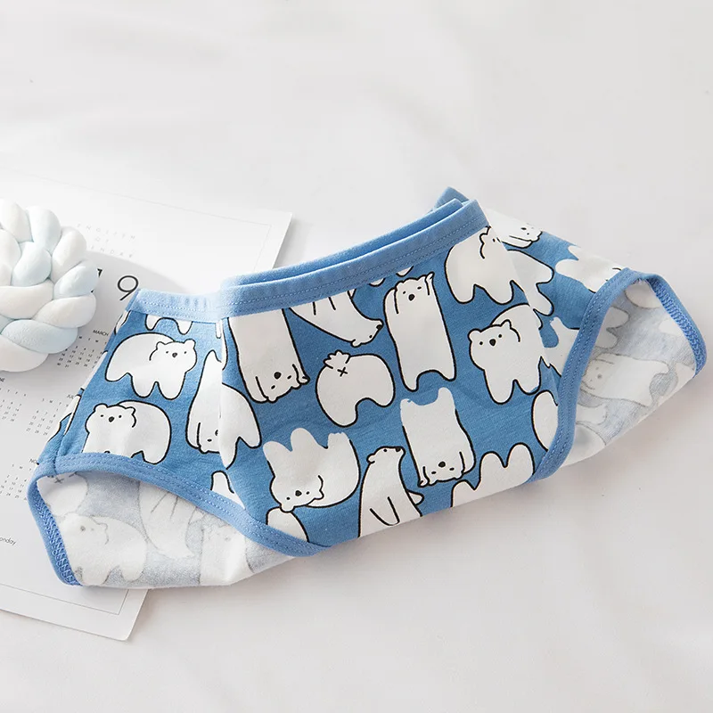 Sexy Cartoon Bear Panties for Women - White Cotton Knickers, Fashionable Ladies Briefs with Breathable Underwear; Animal Lingerie image 3