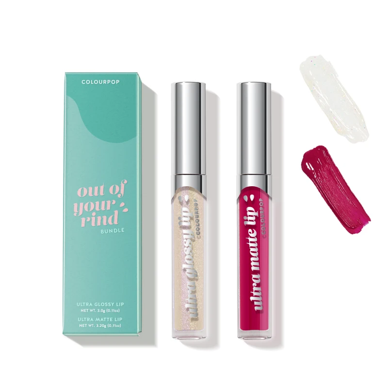 Красочные пучки для губ из кожи с матовым и блестящим блеском губ|Блеск губ| |