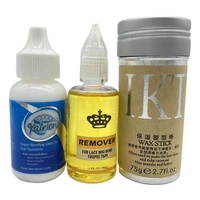 katelon lace wig adhesive glue with wax stick kit yellow remover for lace glue and tape hair