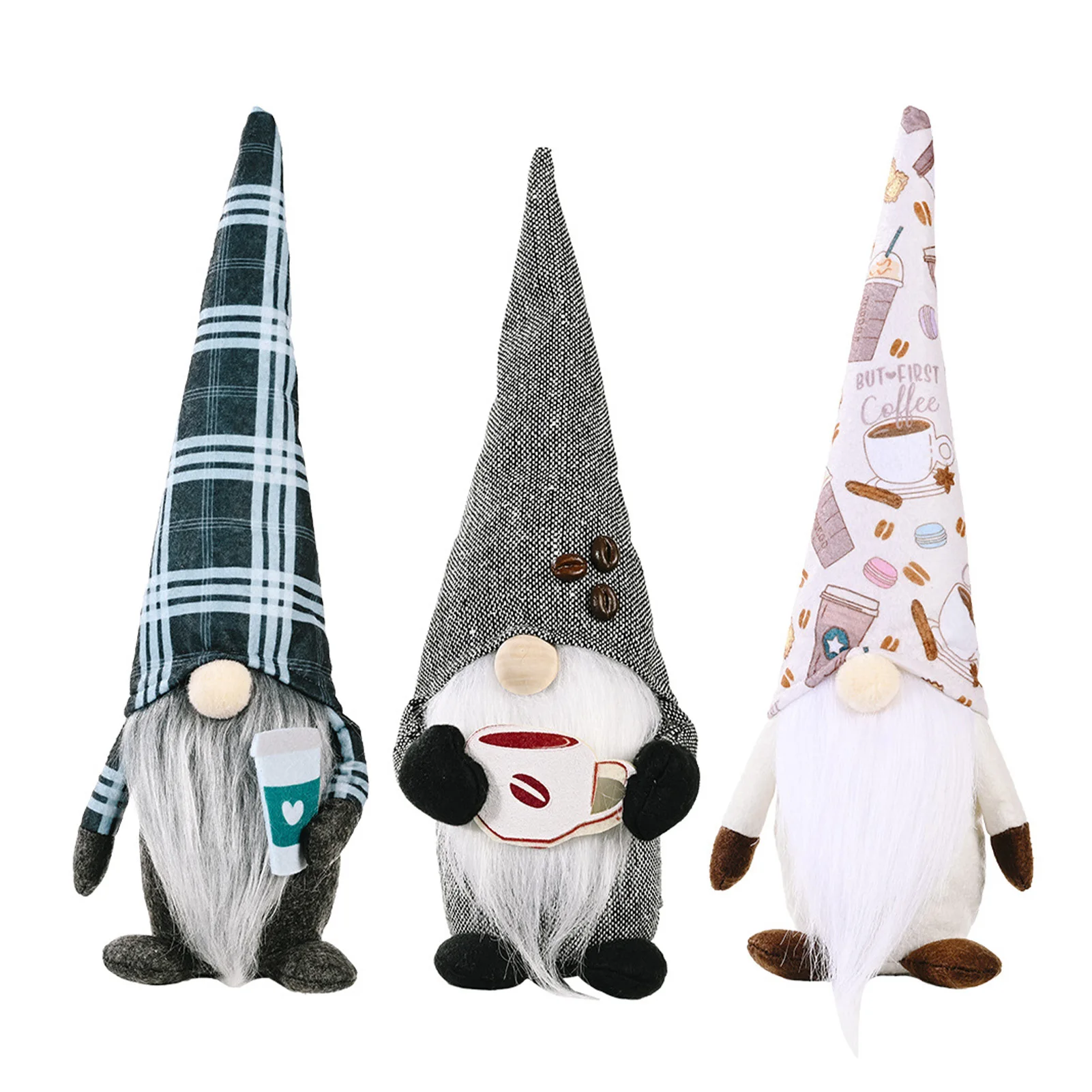 

Набор Кукол без лица, плюшевые фигурки гномов в скандинавском стиле, праздничные милые настольные украшения, аксессуары для окон и напитков...