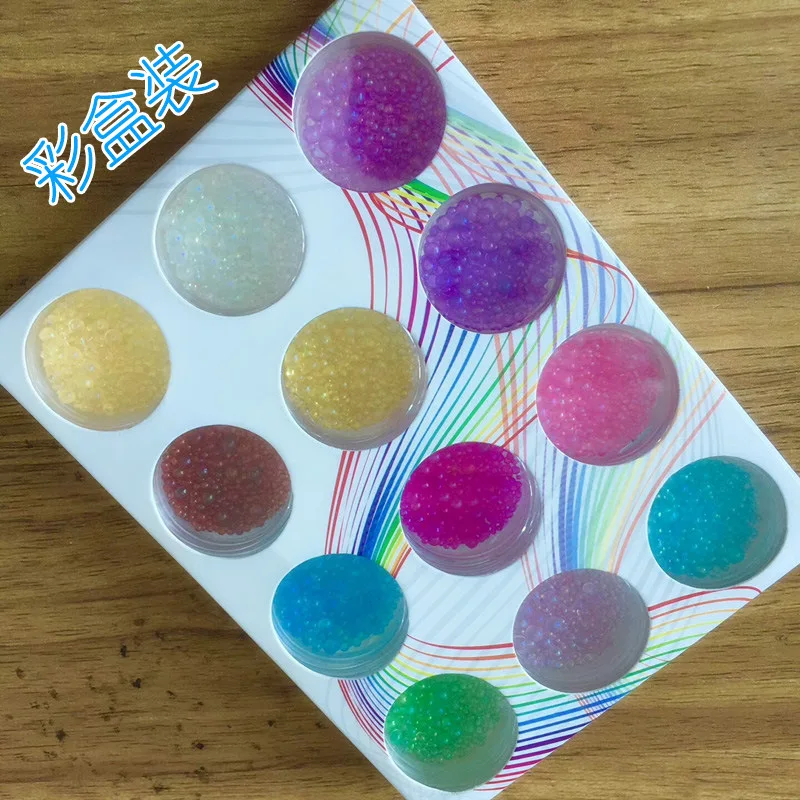 Кристаллический эпоксидный наполнитель 12 цветов прозрачный Материал сделай сам