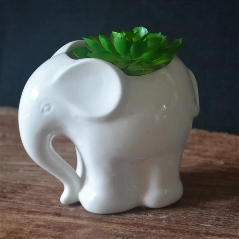 Керамический цветочный горшок креативный милый мультяшный слон для суккулента