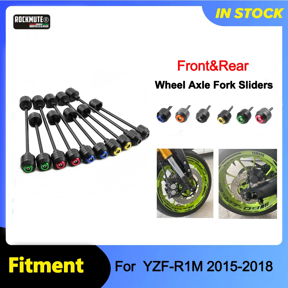 

Front Rear Axle Fork Falling Pad For YAMAHA YZF R1M 2015-2018 Motorcycle POM Wheel Slider Crash Protector