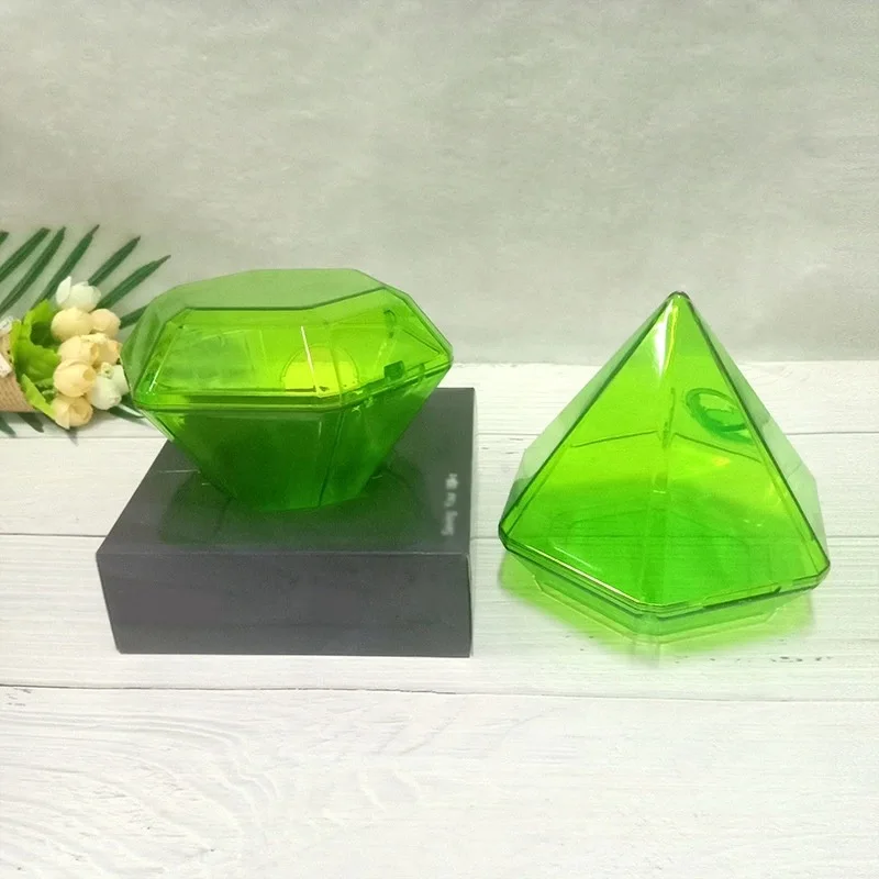 

Diamond Shape Piggy Bank Candy Transparent Storage Jar canister jars cosmetic containers