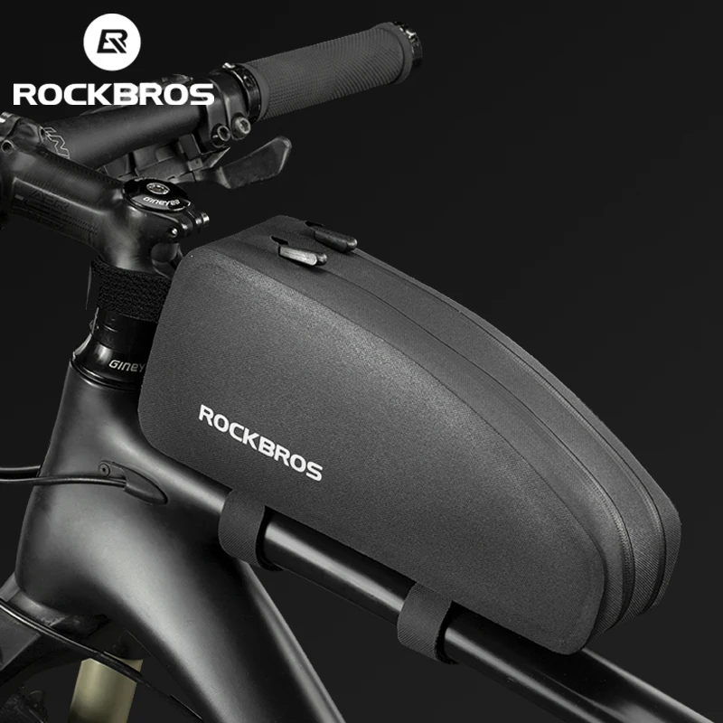 

ROCKBROS Bicycle Bag Rainproof Top Front Tube Parcel Big Capacity Nylon Ultralight Portable Doube Zipper Pocket Bike Accessory