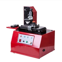 100w electric round pad ink printer printing machine with rubber pad steel mould for product date logo print