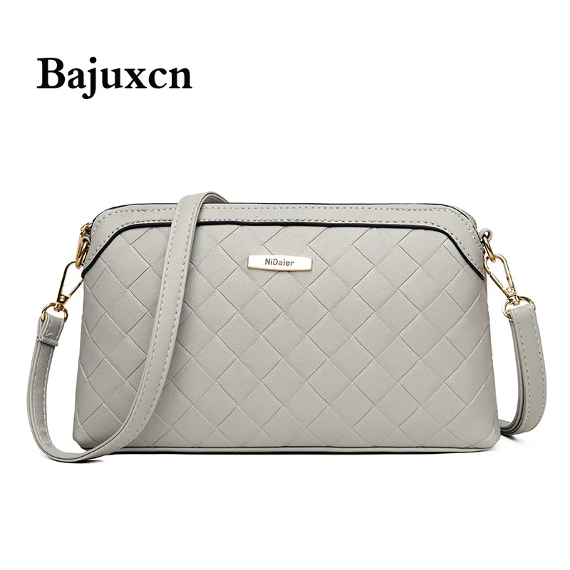 

Высококачественные однотонные кожаные сумки, роскошные дизайнерские тканые сумки на плечо, модные сумки-мессенджеры, зимние новые женские ...