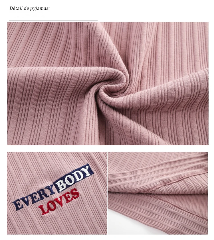 

Women Pajamas Set Pure Color Sleepwear Long Sleeve Top Long Trousers Set Lounge Loose Style V-Neck Nightwear