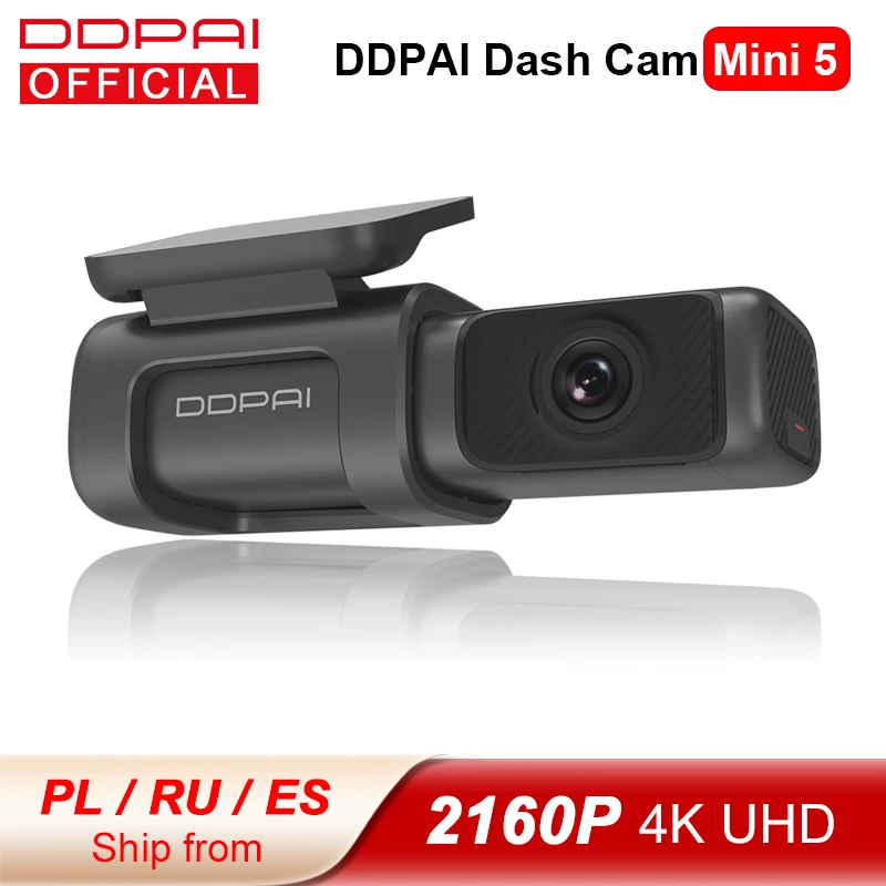 DDPAI Dash Cam мини 5 UHD DVR Android автомобильный Камера 4K с встроенным Wi Fi и GPS 24 часа в сутки