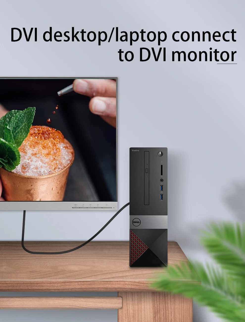 Кабель конвертер Unnlink Displayport DP DVI адаптер FHD 1080P @ 60 Гц для графической карты