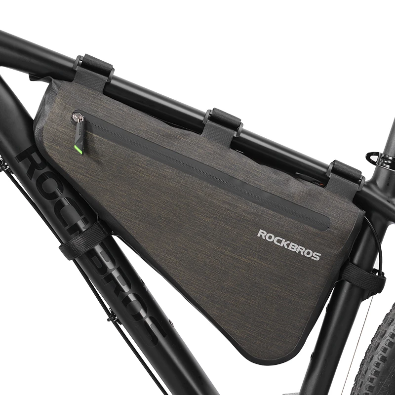 

ROCKBROS Rainproof Bike Bag Large Capacity MTB Road Frame Bag Triangle Pouch Waterproof Caulking Bicycle Bag Pannier Accessories