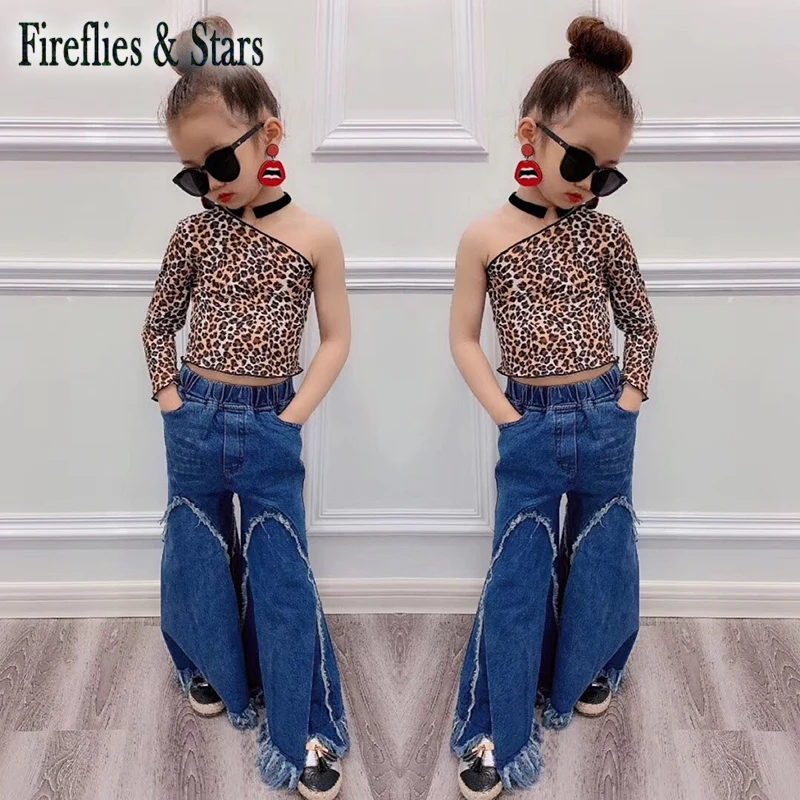 Джинсы клеш с бахромой для девочек 1 6 лет|girls culottes|kids bottomsculotte girl |
