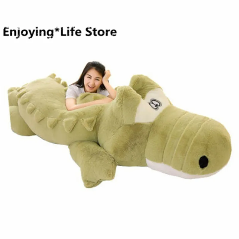 Гигантская большая плюшевая кровать 3 м зеленая крокодиловая мебель для спальни