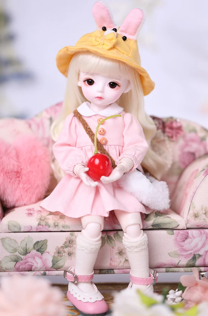 Шарнирная кукла 1/3 1/4 1/6 BJD/SD модное розовое платье одежда для маленьких девочек