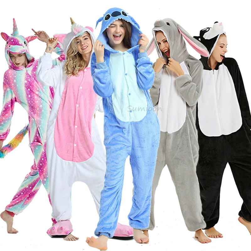 Пижама для мальчиков и девочек детская зимняя с единорогом мультяшное животное