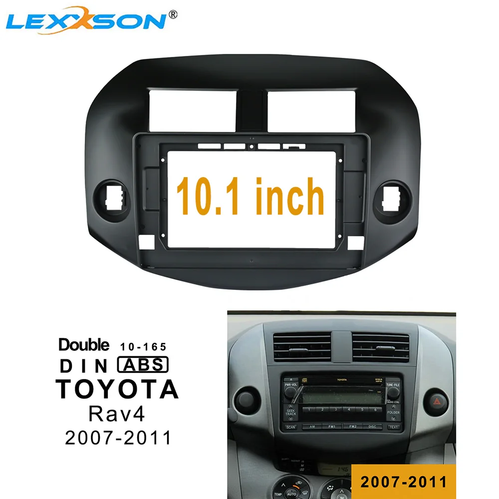 LEXXSON 10 1 дюйма автомобильная Мода для TOYOTA Rav4 2007 2011 автомобильный Dvd 2 Din фасция аудио