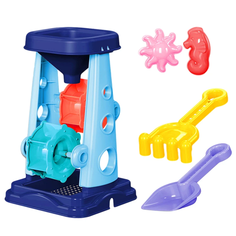 

5Pcs Children's Beach Toy Set Baby Beach Toy Sand Set Spade Rake Colorful Ocean Beach Toys For Playing In Outdoor Gardens