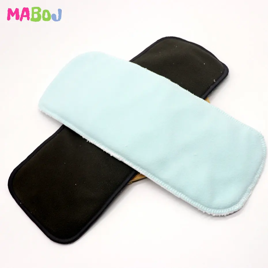 Вкладыши для подгузников MABOJ многоразовые вкладыши из микрофибры бамбука угля