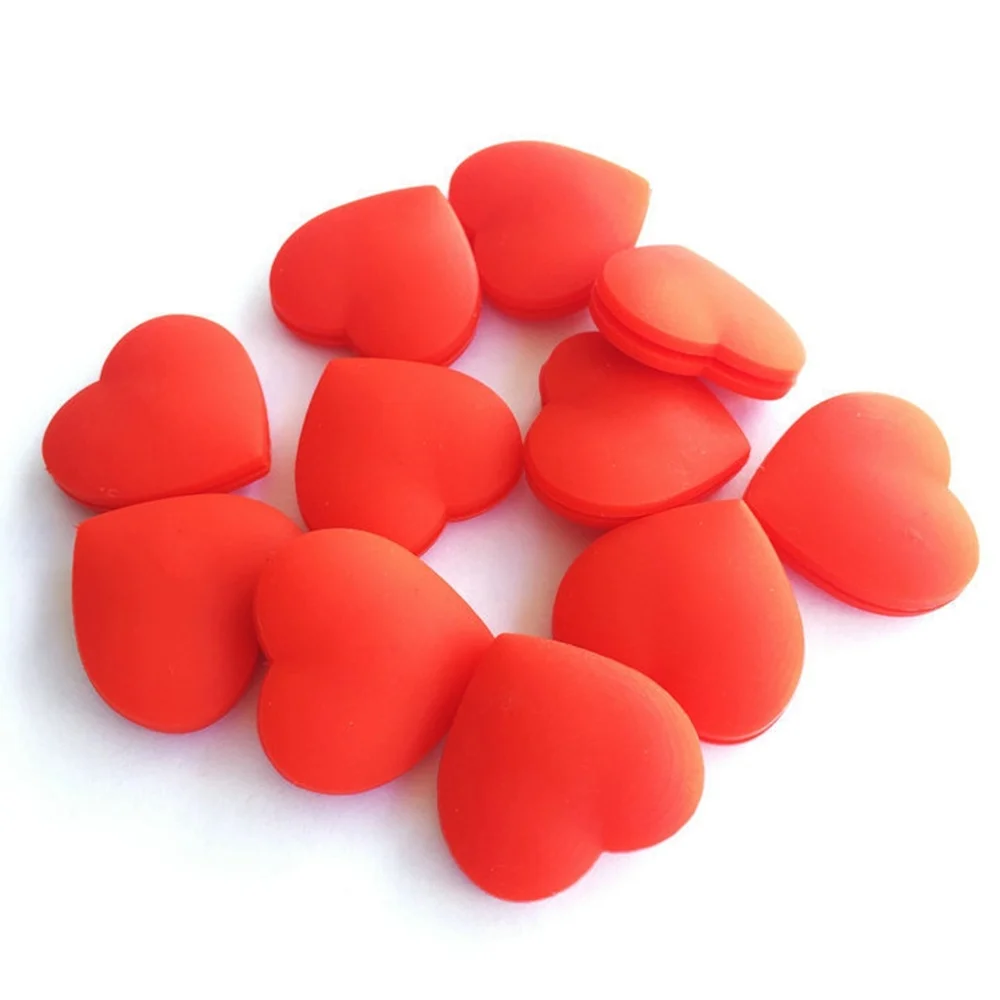 

6 PCS Silicone Tennis Racket Vibration Dampeners Heart Shape Tennis Racquet Absorbers Tennis Racket Strings Dampers for Players