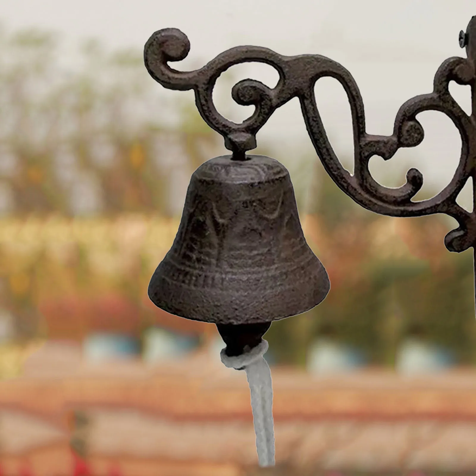 Деревенский Железный дверной звонок в виде птицы настенный Античный Декор