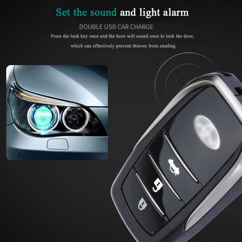 12В автомобильный двигатель запускает систему сигнализации с бесключевым входом