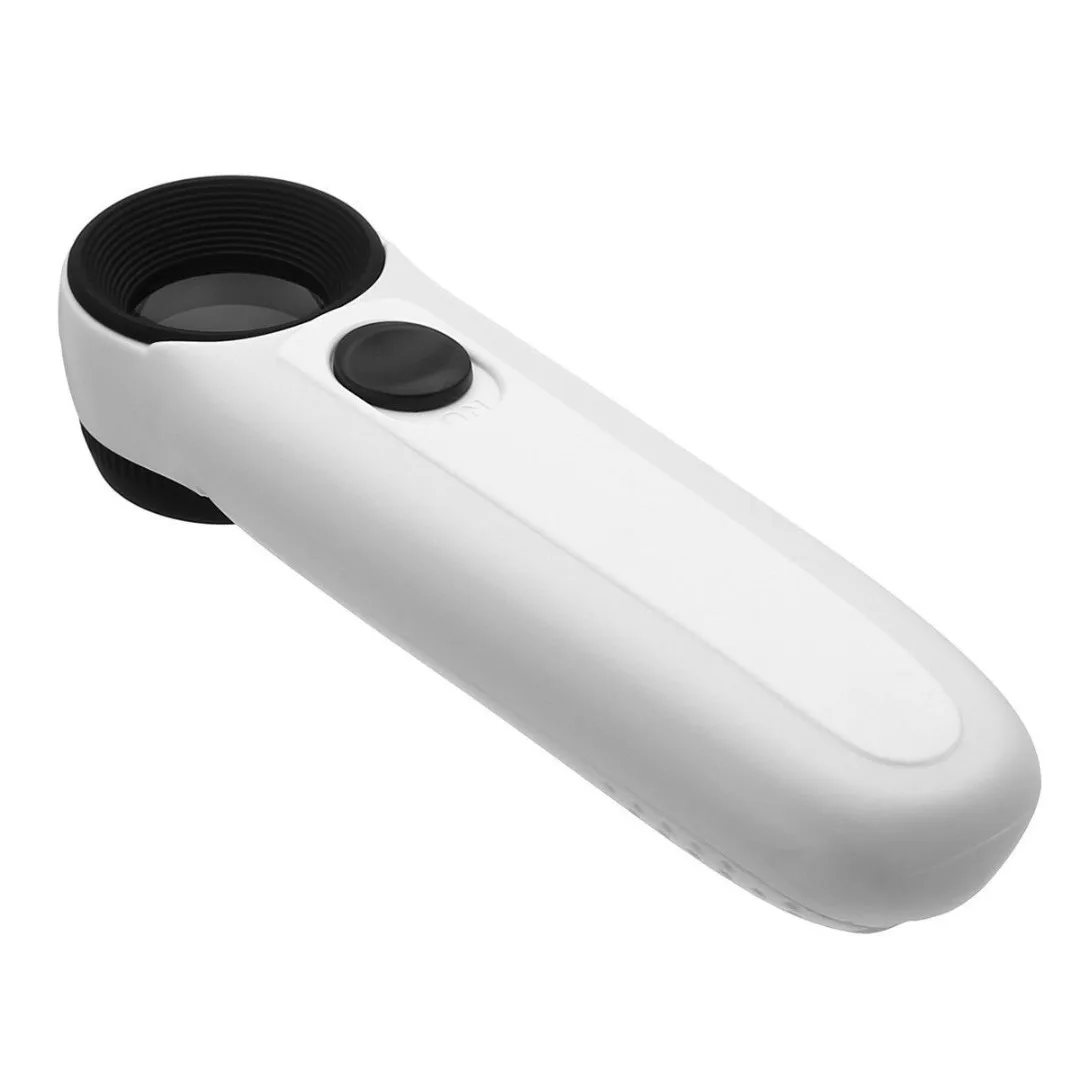 Ручной 40X увеличительная Лупа акриловые линзы стекло Ювелирная Петля с 2