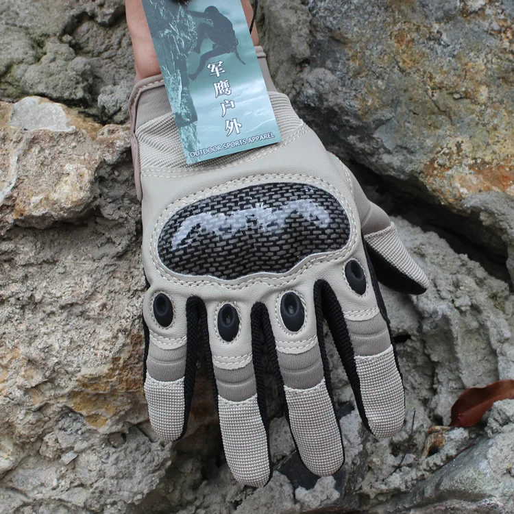

Gloves Motorcycle Leather Tactical Full Finger Riding Cycling Bicycle Motocross Work Glove Military Anti Slip&wear Resistance