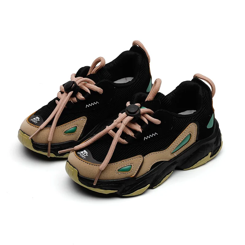 

2021 Spring Kids Boy Girl Shoes Casuals Slip-On Mixed Colors Shallow Round Toe Fashion Concise Flat Heels Air mesh All-match