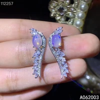 kjjeaxcmy fine jewelry 925 sterling silver inlaid natural opal female earrings ear studs luxury support detection