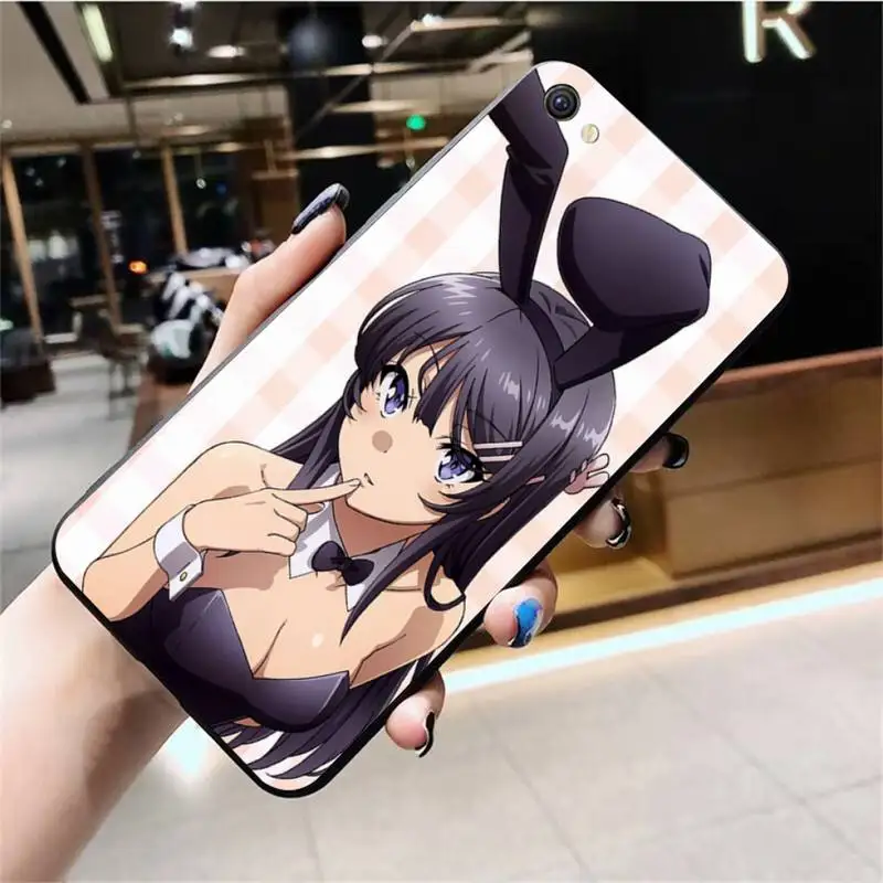 

Cute Bunny girl DIY Luxury Phone Case For Vivo Y91c Y17 Y51 Y67 Y55 Y93 Y81S Y19 V17 vivos5