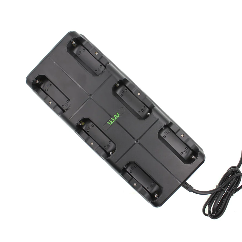 1pcs WLN KD-C1 6 в 1 зарядное устройство портативная рация зарядное устройство KD-C1 плюс шестиполосное зарядное устройство для WLN KD-C1Plus KD-C2 - Цвет: 1pcs