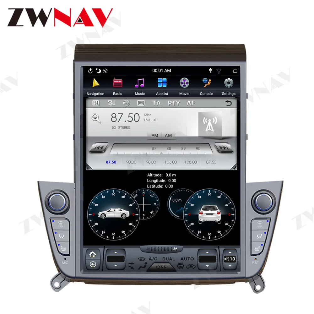 

128GB Tesla Big Screen For Hyundai IX35 2018 2019 Android 9.0 Car Multimedia Player GPS Navigation Audio Video Radio Stereo Unit