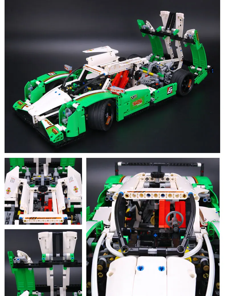20003 Technic Car Toys 42039 24 часа Гоночная машина f1 строительные блоки кирпичи Обучающие собранные автомобильные игрушки детские рождественские подарки