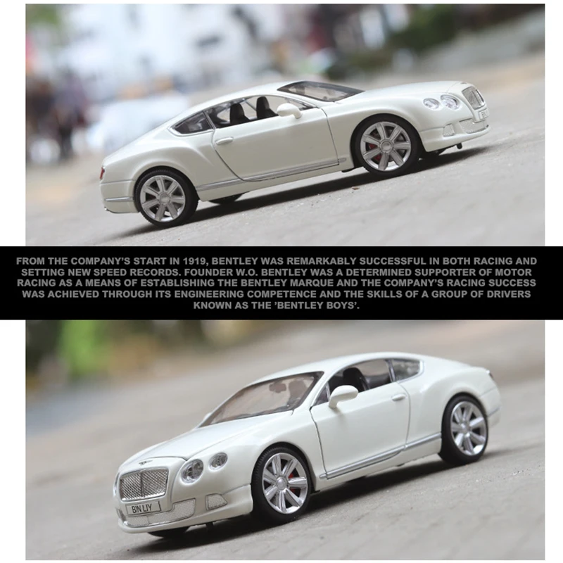 1:32 Высокая Имитация Bentley GT W12 подъемное колесо 4 открытые двери металлический сплав Модель автомобиля игрушки для детей Коллекция Подарки