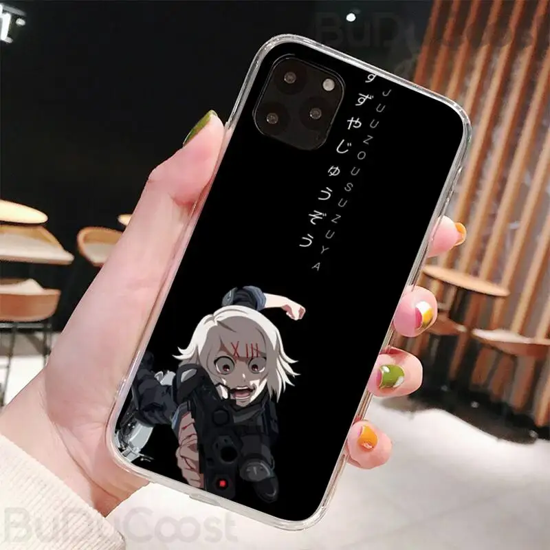 

JUUZOU SUZUYA Tokyo Ghouls Phone Case For iPhone 11 12 Pro Max X XS XR Max 7 8 7Plus 8Plus 6S SE Soft Silicone Case Fundasr