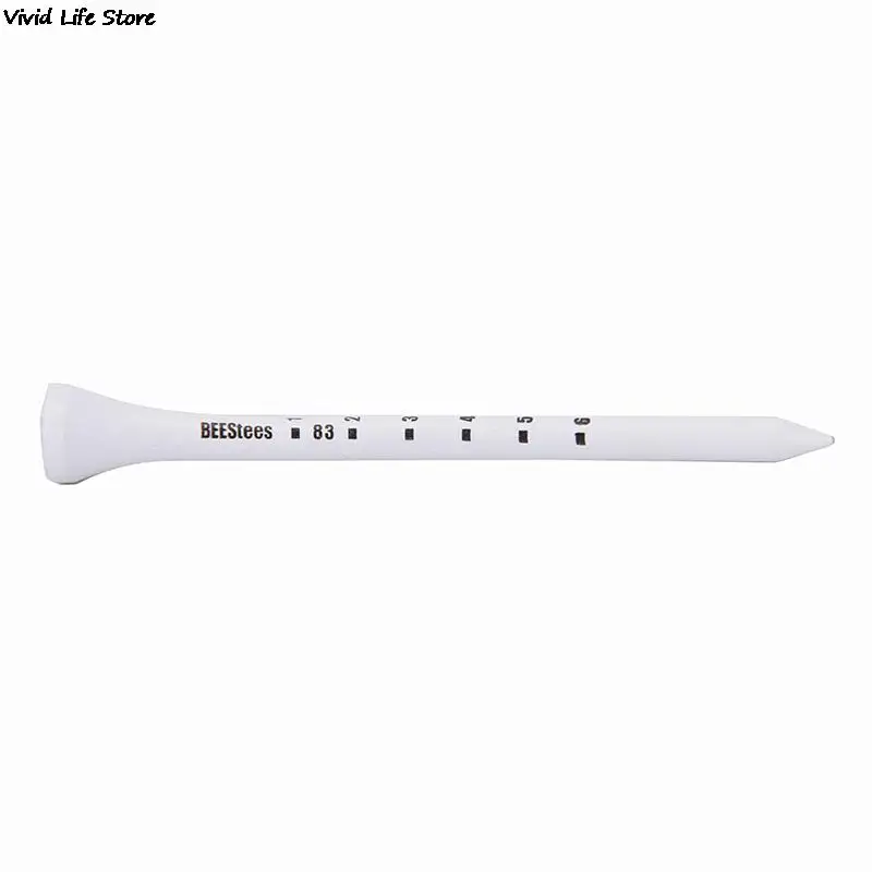 50PCS Professional Golf Tees 83mm White golf wood tee |