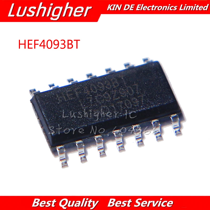 10PCS HEF4093BT SOP-14 HEF4093 4093 SOP14 Logic Device Chip New Original | Электронные компоненты и
