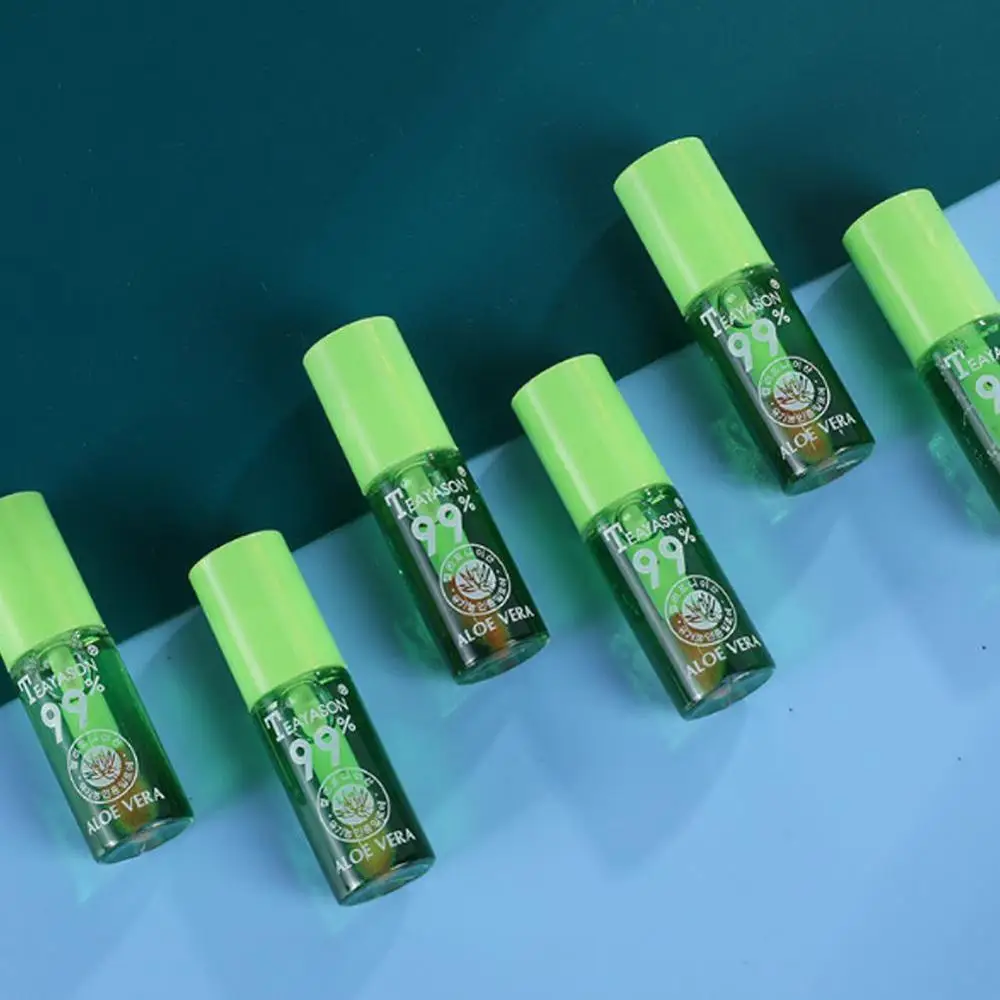 Натуральный блеск для губ с алоэ вера жидкая губная помада изменением цвета