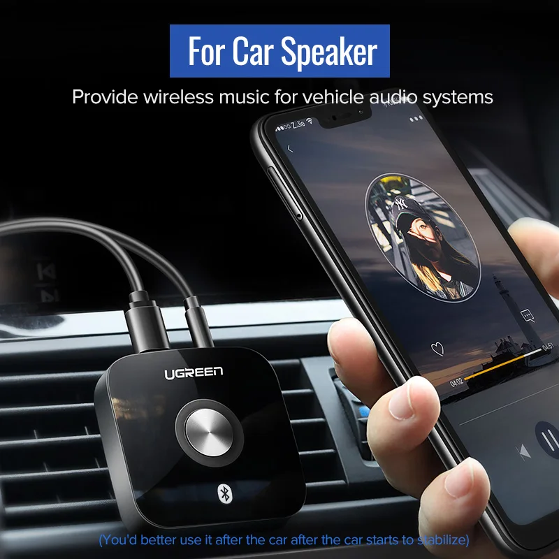 UGREEN 3 5 Bluetooth 0 приемник aptX LL мм разъем Aux беспроводной адаптер Музыка для ТВ