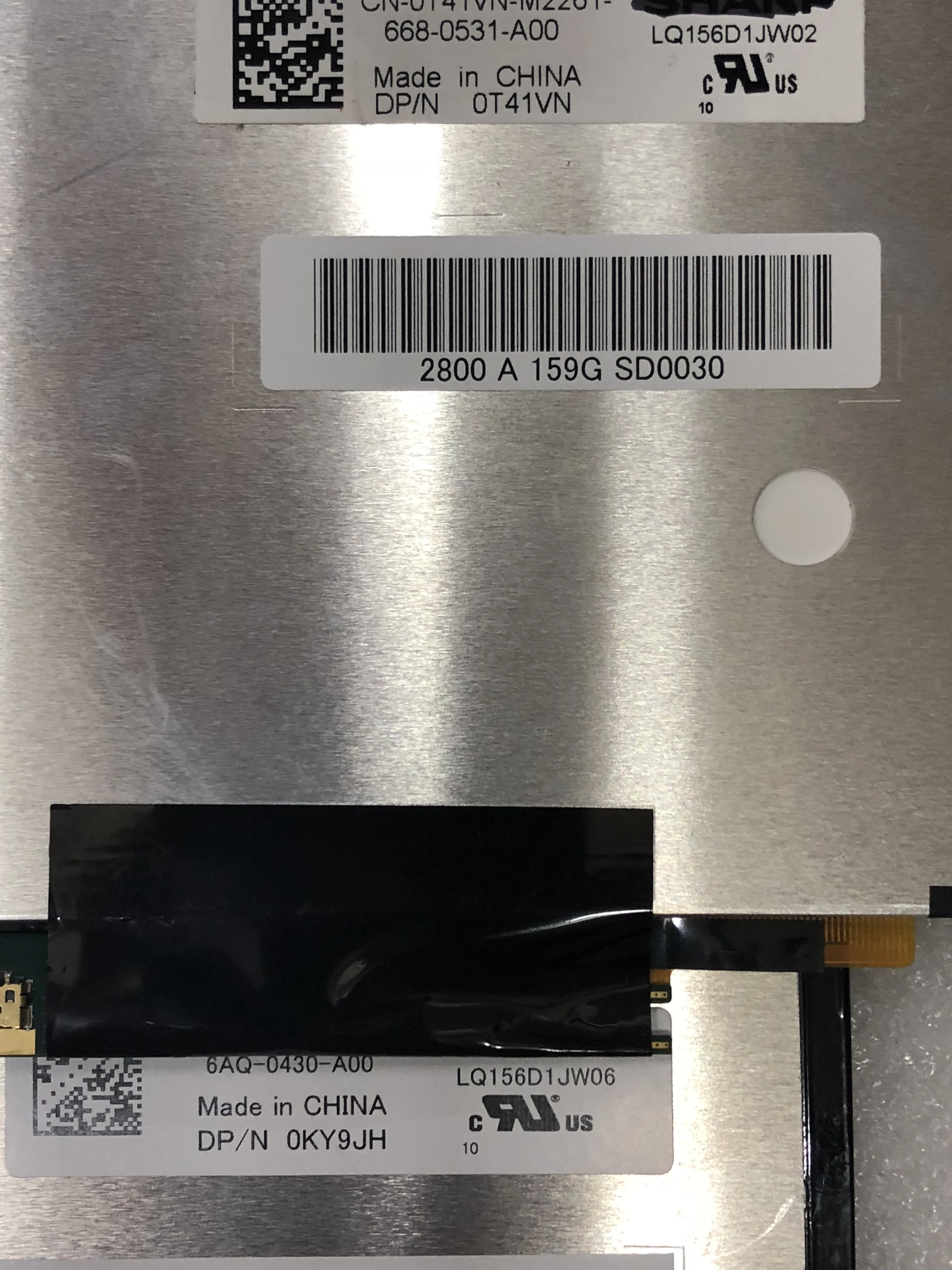 ЖК-дисплей 15 6 дюйма 4K LQ156D1JW06 LQ156D1JW02 светодиодный ЖК-экран для Dell DP/N 0KY9JH UHD EDP