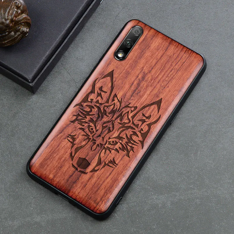 Чехол для Honor 9x, Деревянный чехол, чехол для Honor 9x Pro, розовое дерево, ТПУ, ударопрочный чехол для телефона, чехол для huawei Honor 9x - Цвет: color 8