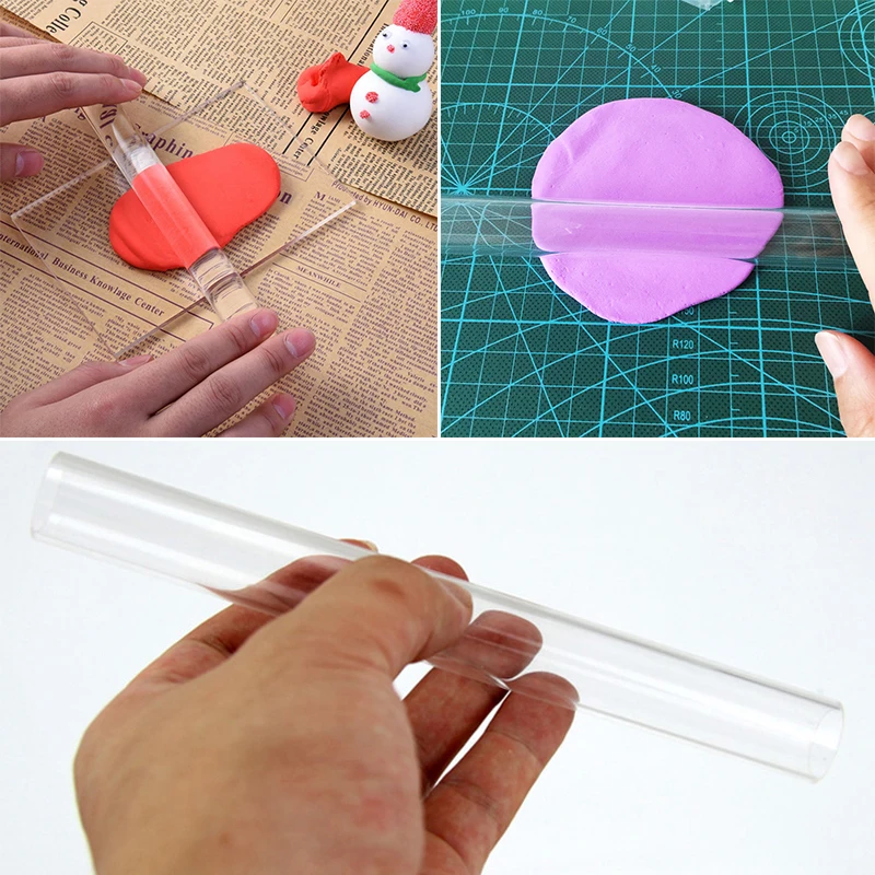 Прочный Sculpey Полимерная глина DIY ремесло литья прокатки акриловые прозрачные инструменты высокого качества