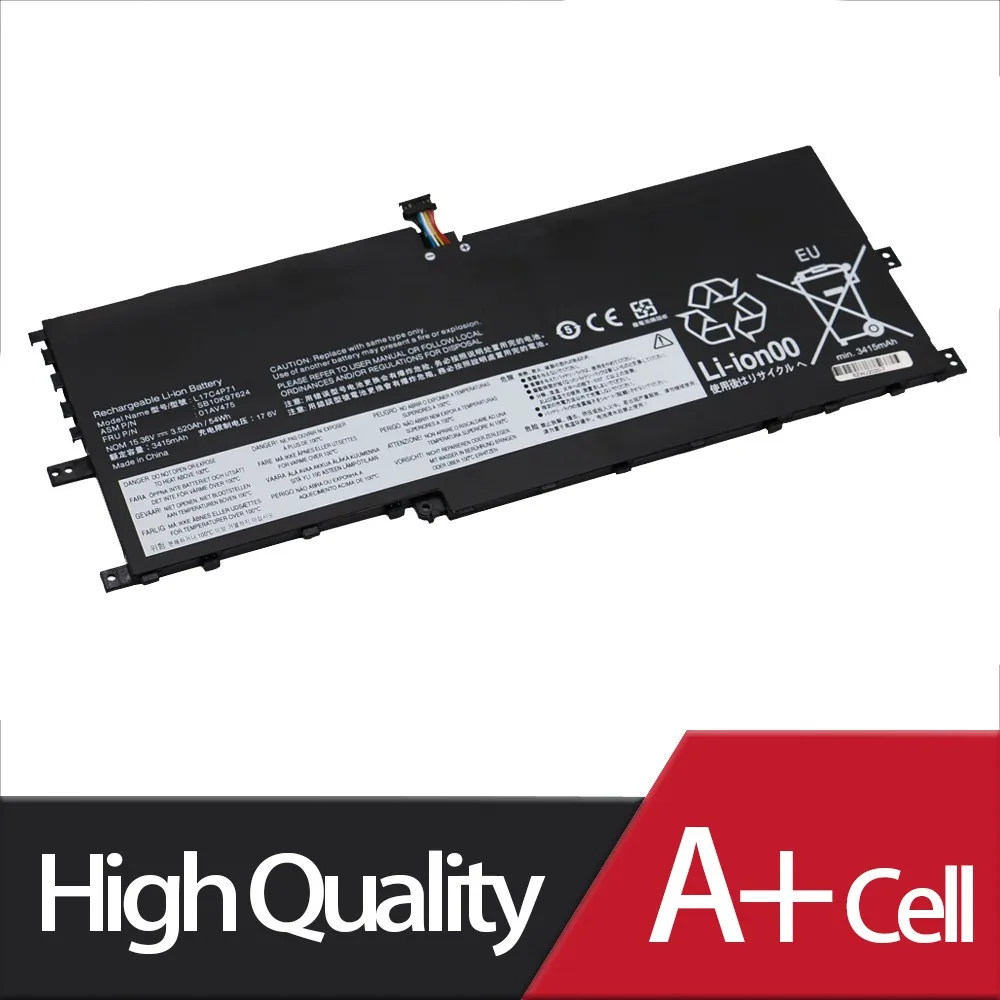 Аккумулятор для ноутбука Lenovo ThinkPad X1 Yoga 15 36 SB10K97623 SB10K97624 01AV474 01AV475 3500 в 2018 Вт · ч L17C4P71