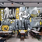 3D обои ретро ручная роспись граффити для ресторана спортзала клуба фон настенные фрески абстрактное искусство обои Papel De Parede 3 D