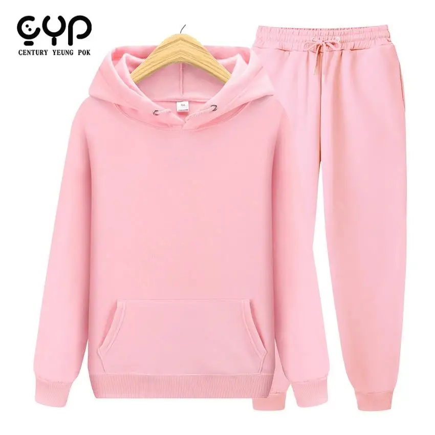 

Толстовка с капюшоном и штаны, Осень-зима, свитшот с капюшоном, спортивные штаны, Модный облегающий Мужской комплект с капюшоном и брюками, п...