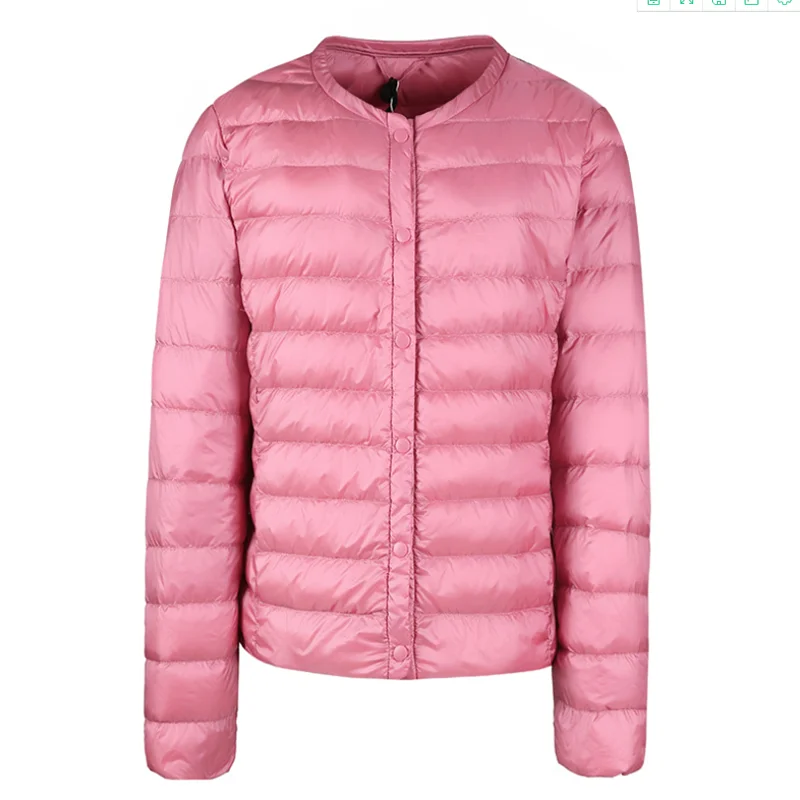 Пуховик женский Сверхлегкий белый теплый большой размер 3XL | Женская одежда