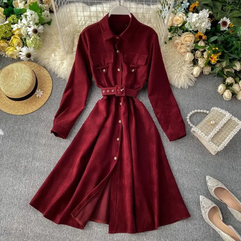 Модная сплошная шикарная одежда винтажная Женская Осенняя зимняя французская